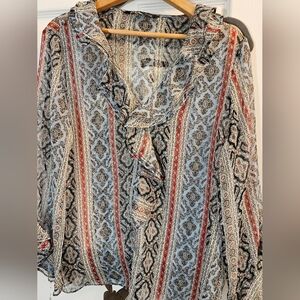 Zara Multicolor Patterned Blouse